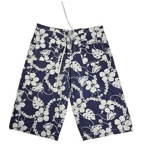 Second Generation Womens Floral Shorts Knee Length Size 11‎ 90's Y2K Made in USA